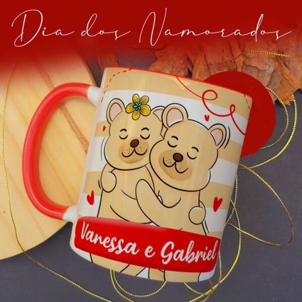 Estampas Caneca Dia dos Namorados Frases Fofas + Ilustrações