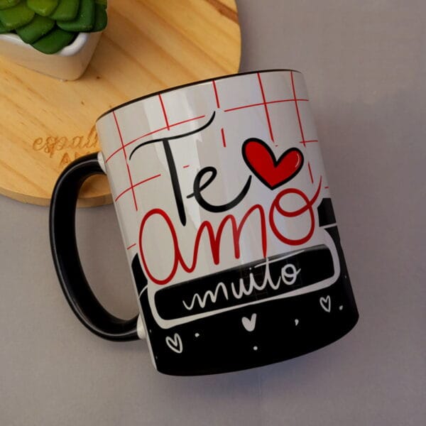 Estampas Caneca Dia dos Namorados Frases Fofas + Ilustrações