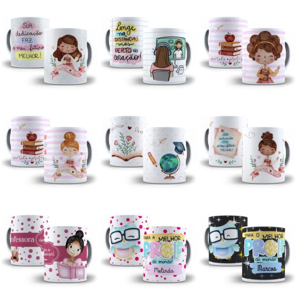 Estampas Caneca Dia dos Professores Em Corel Draw