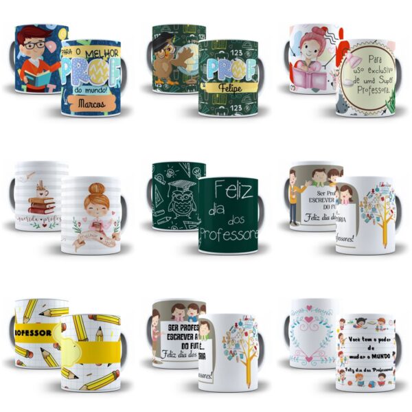 Estampas Caneca Dia dos Professores Em Corel Draw