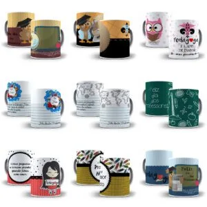 Estampas Caneca Dia dos Professores Em Corel Draw