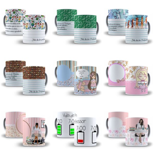 Estampas Caneca Dia dos Professores Em Corel Draw