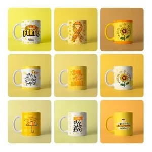 Estampas Setembro Amarelo P/ Caneca E Balinha Frases Png