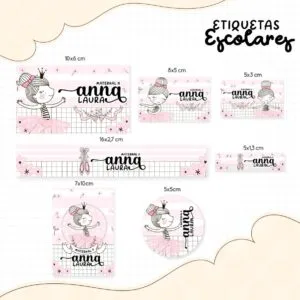 Etiqueta Escolar Ballet 2 Etiqueta Escolar Ballet