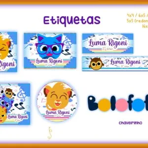 Etiqueta Escolar Bolofofos 13 Etiqueta Escolar Bolofofos