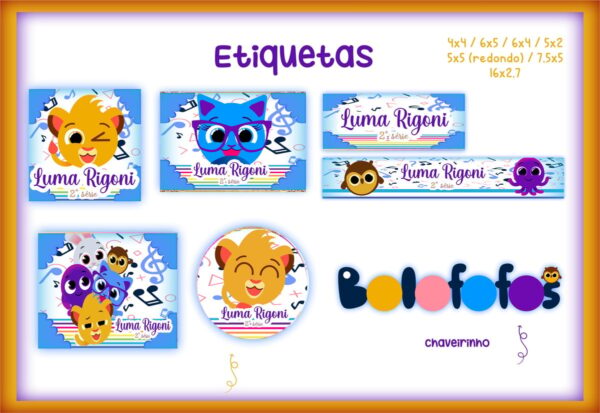 Etiqueta Escolar Bolofofos