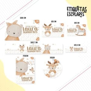 Etiqueta Escolar Brinquedos Menina