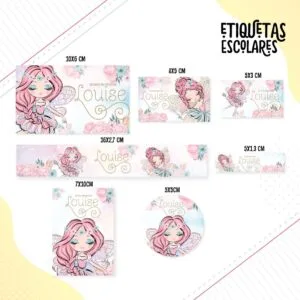 Etiqueta Escolar Fadas 22 Etiqueta Escolar Fadas
