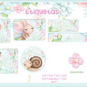 Etiqueta Escolar Jardim