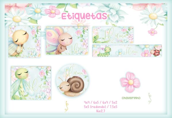 Etiqueta Escolar Jardim