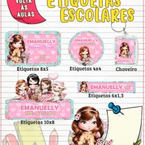 Etiqueta Escolar Julie 5 Etiqueta Escolar Julie