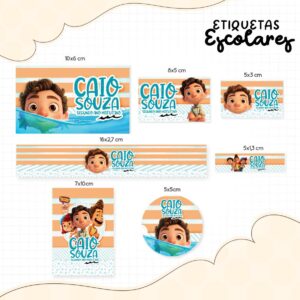 Etiqueta Escolar Luca