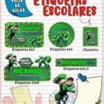 Etiqueta Escolar Max Steel