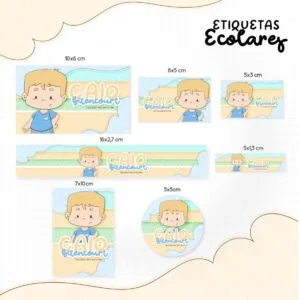 Etiqueta Escolar Menininho Loiro 21 Etiqueta Escolar Menininho Loiro