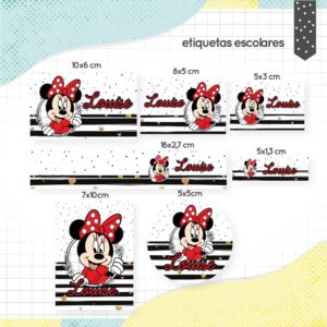 Etiqueta Escolar Minnie