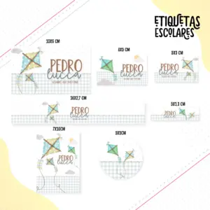 Etiqueta Escolar Pipa