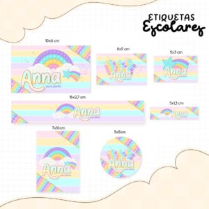 Etiqueta Escolar Pop It Menina 01