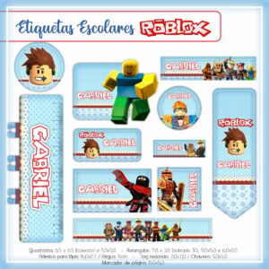Etiqueta Escolar Roblox