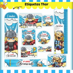 Etiqueta Escolar Thor - Arquivo Digital 8 Etiqueta Escolar Thor - Arquivo Digital