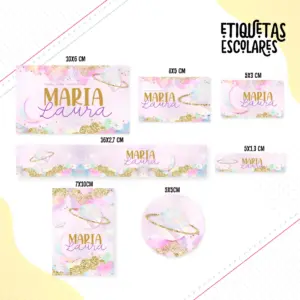 Etiqueta Escolar Universo 7 Etiqueta Escolar Universo