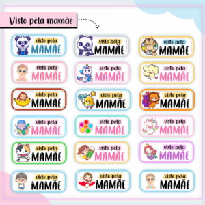 Etiqueta Escolar Visto pela Mamãe e Papai - Arquivo Digital 9 Etiqueta Escolar Visto pela Mamãe e Papai - Arquivo Digital