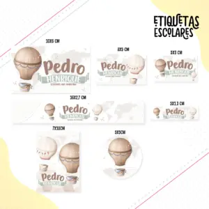 Etiqueta Escolar Volta ao Mundo Menino 38 Etiqueta Escolar Volta ao Mundo Menino