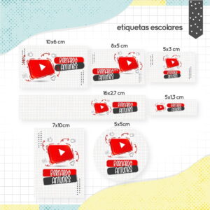 Etiqueta Escolar Youtube - Arquivo Digital 29 Etiqueta Escolar Youtube - Arquivo Digital