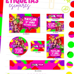 Etiquetas Escolares 2026 - Arquivo Digital