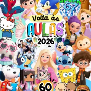 Etiquetas Escolares 2026 Kit Digital Com 60 Temas Em Png 10
