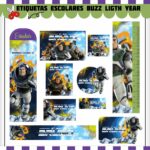 Etiquetas Escolares Buzz Light Year - Arquivo Digital