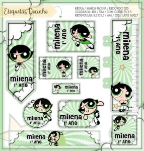 Etiquetas Escolares Docinho - Arquivo Digital