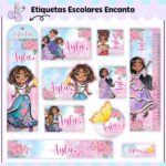 Etiquetas Escolares Encanto V2 - Arquivo Digital