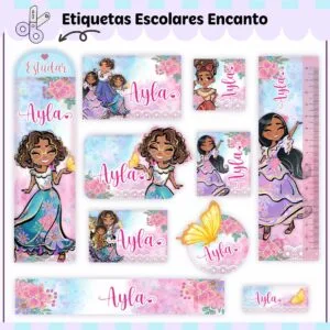 Etiquetas Escolares Encanto V2 - Arquivo Digital 2 Etiquetas Escolares Encanto V2 - Arquivo Digital