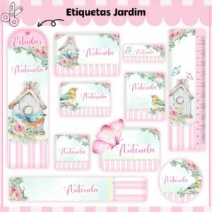 Etiquetas Escolares Jardim V2 - Arquivo Digital 23 Etiquetas Escolares Jardim V2 - Arquivo Digital