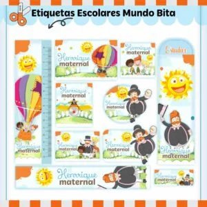 Etiquetas Escolares Mundo Bita - Arquivo Digital