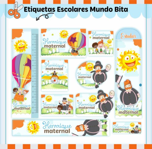 Etiquetas Escolares Mundo Bita - Arquivo Digital