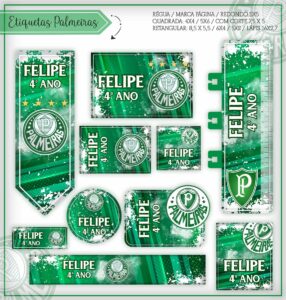 Etiquetas Escolares Palmeiras - Arquivo Digital