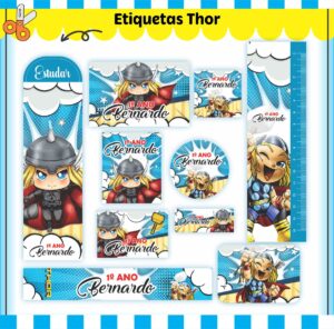 Etiquetas Escolares Thor - Arquivo Digital