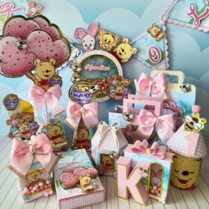 Festa Ursinho Pooh Rosa Luxo