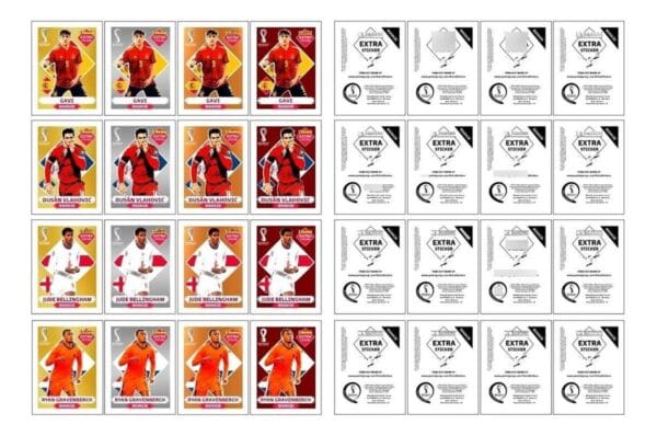 Figurinhas Digitais Legends Frente E Verso Copa Mundo 2022