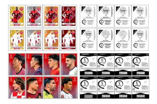 Figurinhas Digitais Legends Frente E Verso Copa Mundo 2022