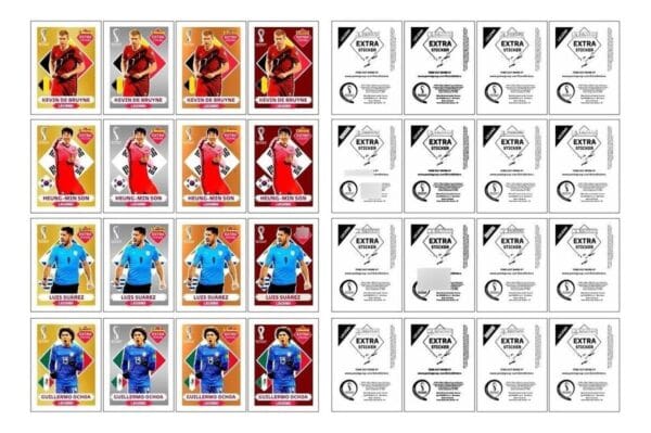 Figurinhas Digitais Legends Frente E Verso Copa Mundo 2022