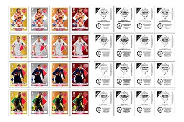 Figurinhas Digitais Legends Frente E Verso Copa Mundo 2022