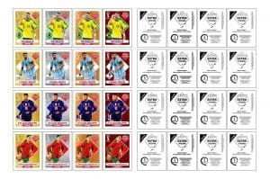 Figurinhas Digitais Legends Frente E Verso Copa Mundo 2022