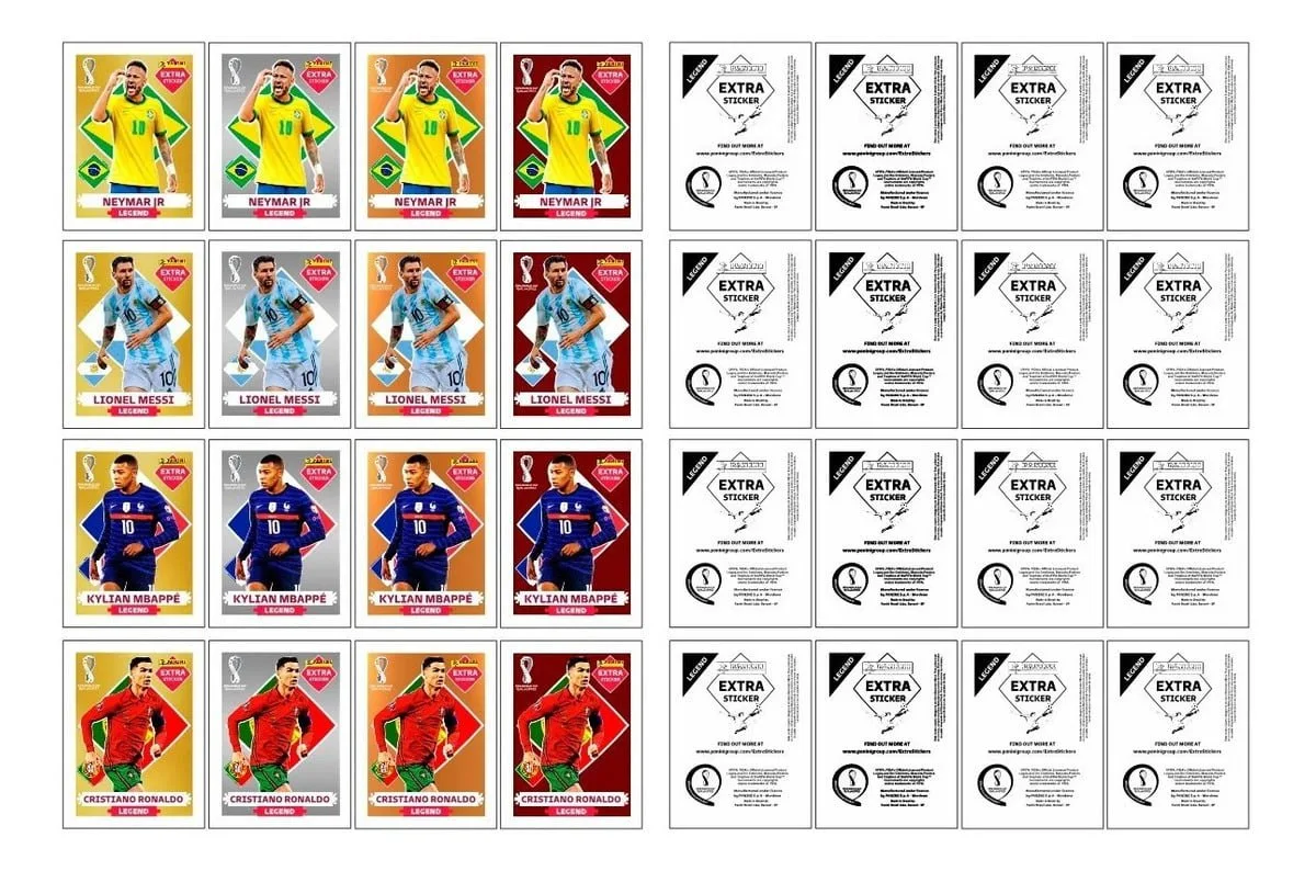 Figurinhas Digitais Legends Frente E Verso Copa Mundo 2022 1 Figurinhas Digitais Legends Frente E Verso Copa Mundo 2022