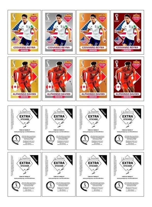 Figurinhas Digitais Legends Frente E Verso Copa Mundo 2022