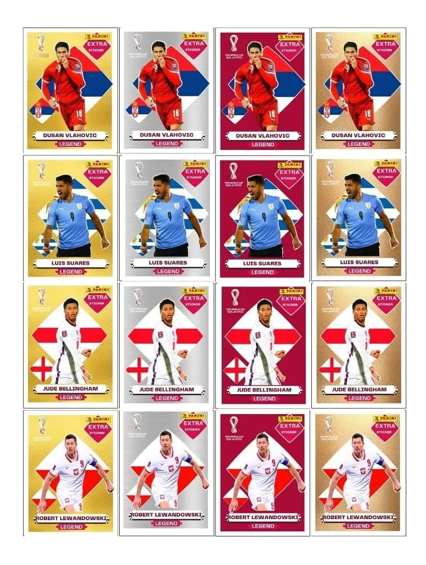 Figurinhas Legends + Coca Cola Copa Mundo 2022 Arquivo Pdf