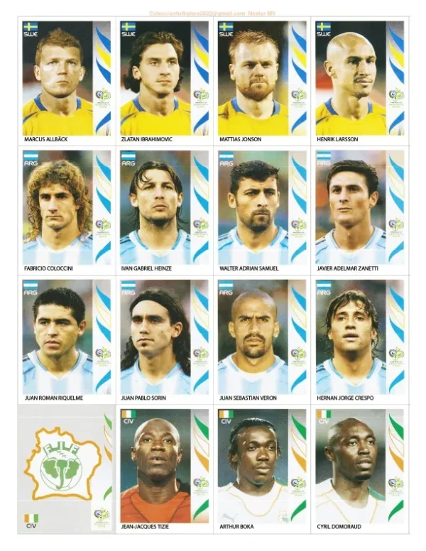 Figurinhas P Imprimir Copa Do Mundo 2006 Alemanha Em Pdf 3