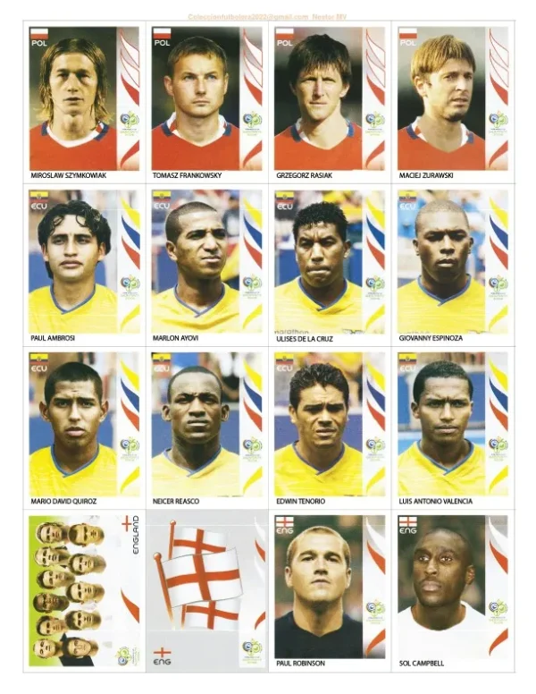 Figurinhas P Imprimir Copa Do Mundo 2006 Alemanha Em Pdf 4