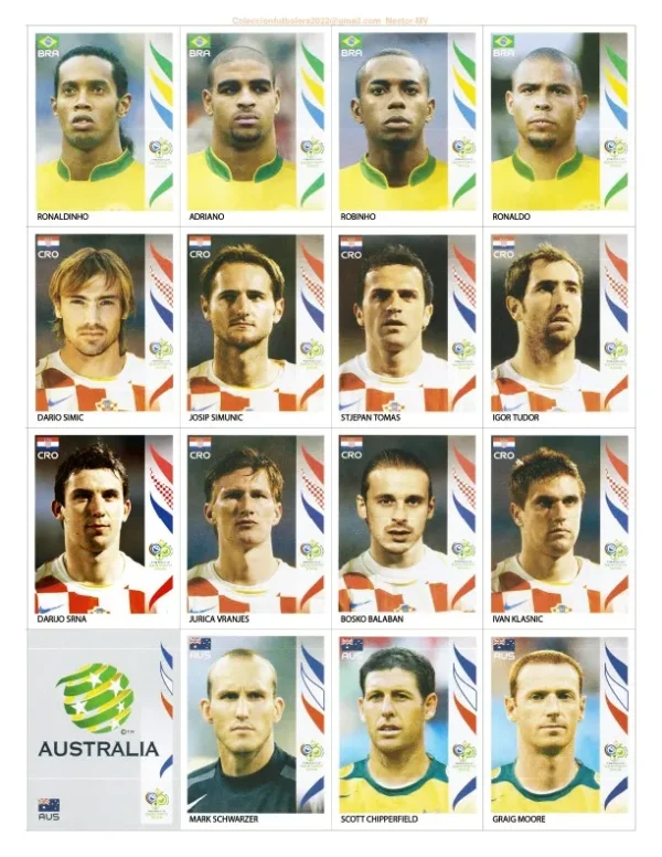 Figurinhas P Imprimir Copa Do Mundo 2006 Alemanha Em Pdf 9